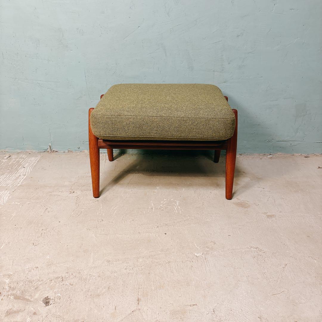 ウェグナー　GE240 オットマン　チーク材　北欧家具　北欧ビンテージ