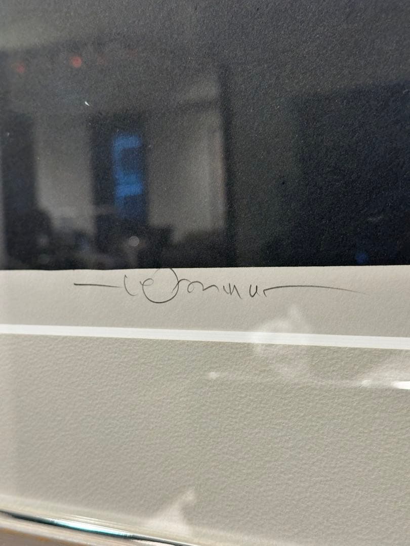 天野喜孝　【月の猫】　版画　リトグラフ　額装　直筆サイン　アールビバン社保証書付