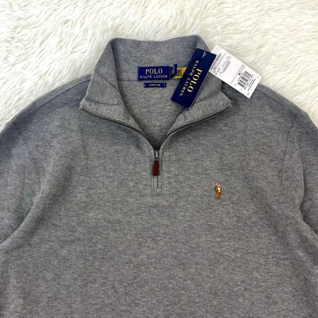 【新品未使用】ポロラルフローレン　エステートリブハーフジッププルオーバー・S