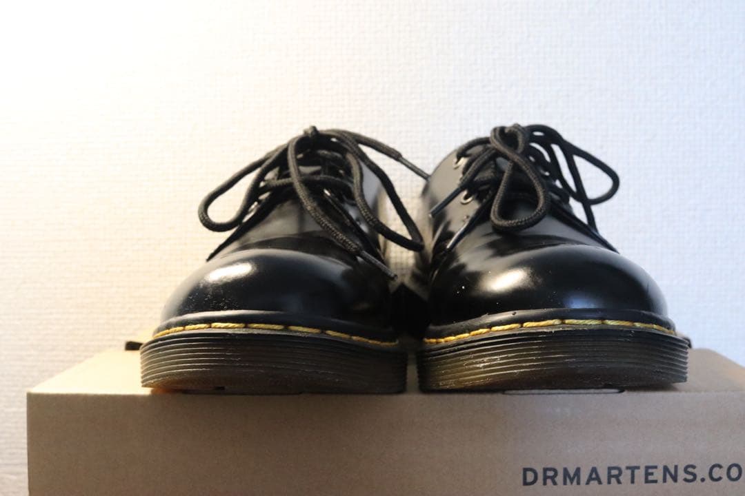 【メル20600】Dr. Martens ブラック レースアップシューズ