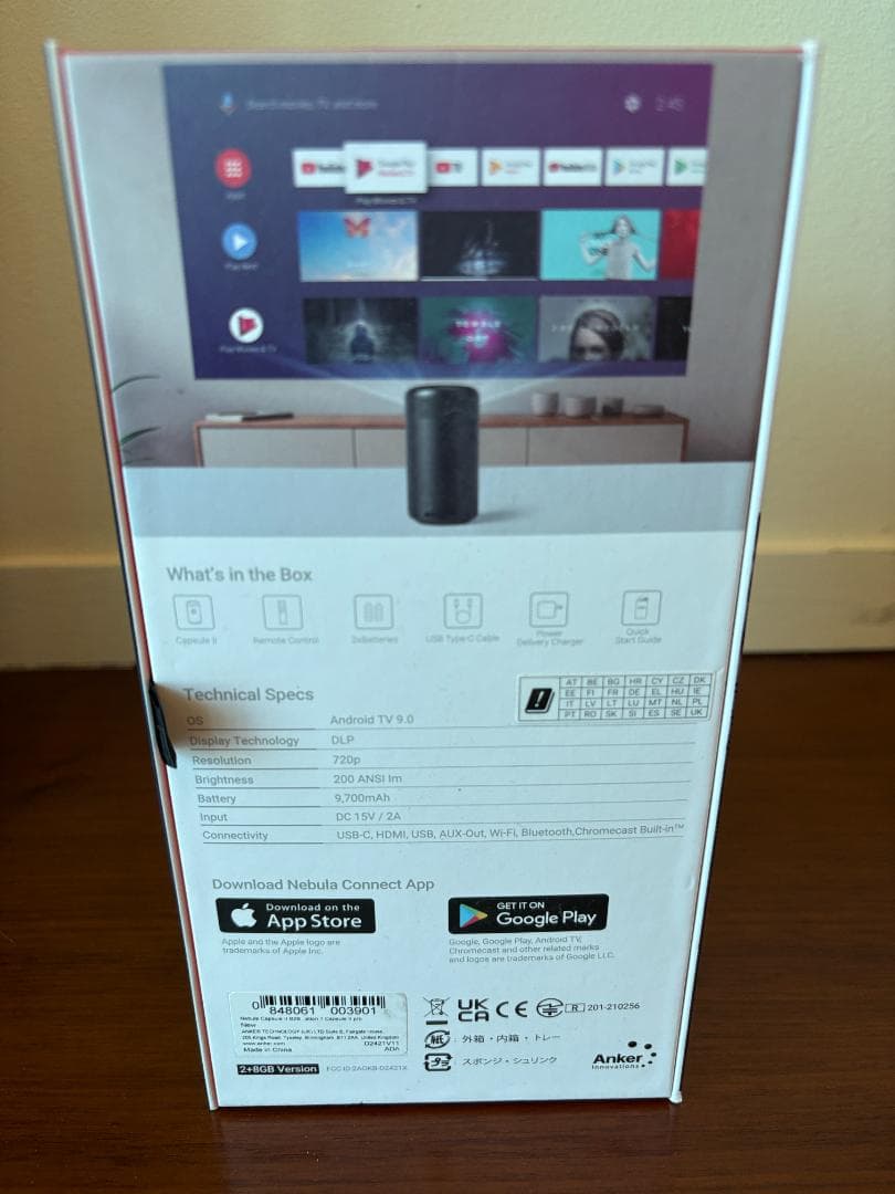 NEBULA CAPSULE II プロジェクター 三脚付き 海外モデル