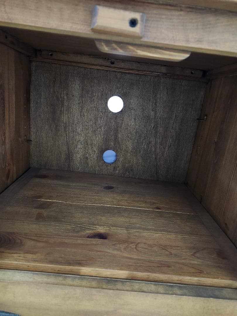 カントリーテレビ台 ガラス扉付き