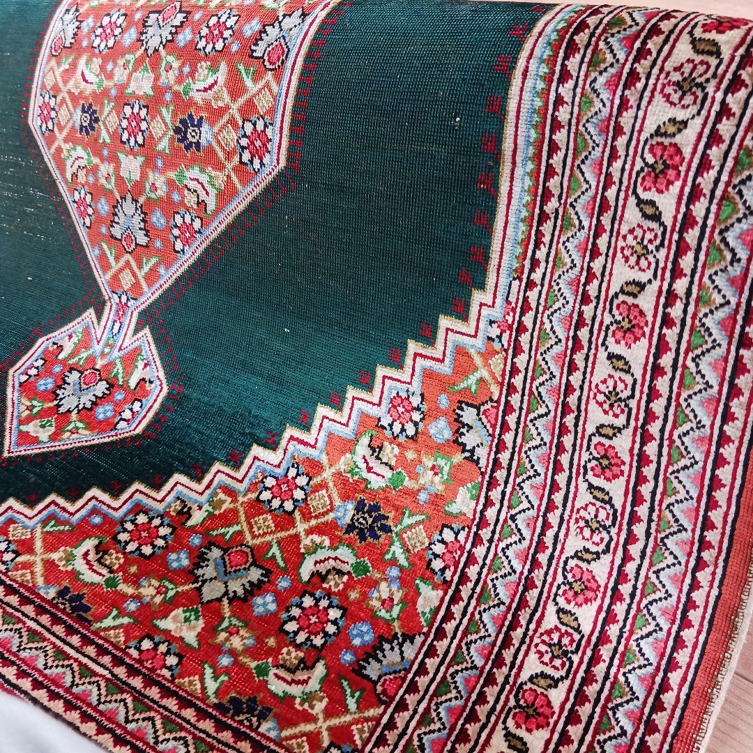 専用Y3250 ペルシャ絨毯 クム産 シルク100% 手織り90万ノット