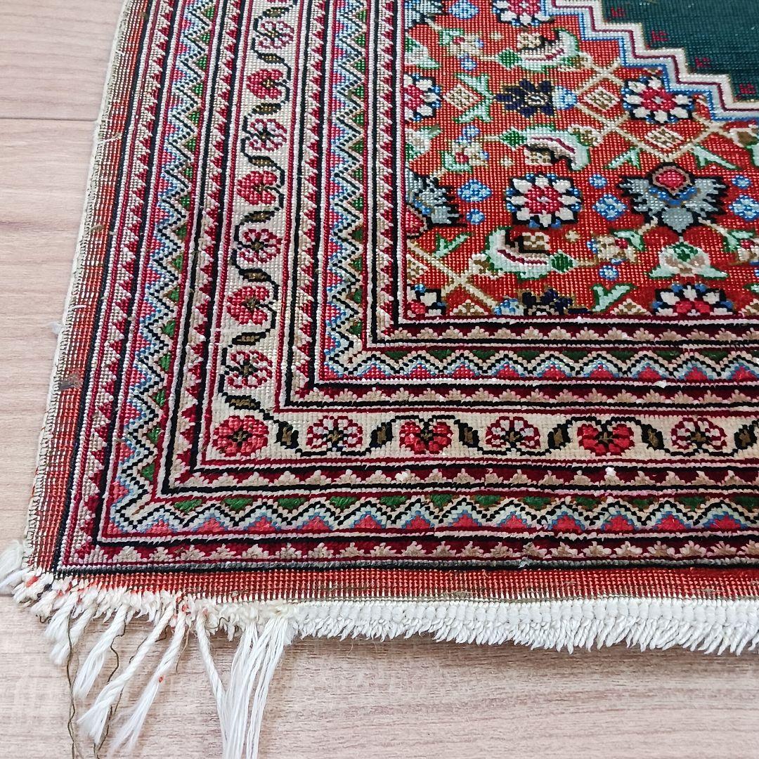 専用Y3250 ペルシャ絨毯 クム産 シルク100% 手織り90万ノット