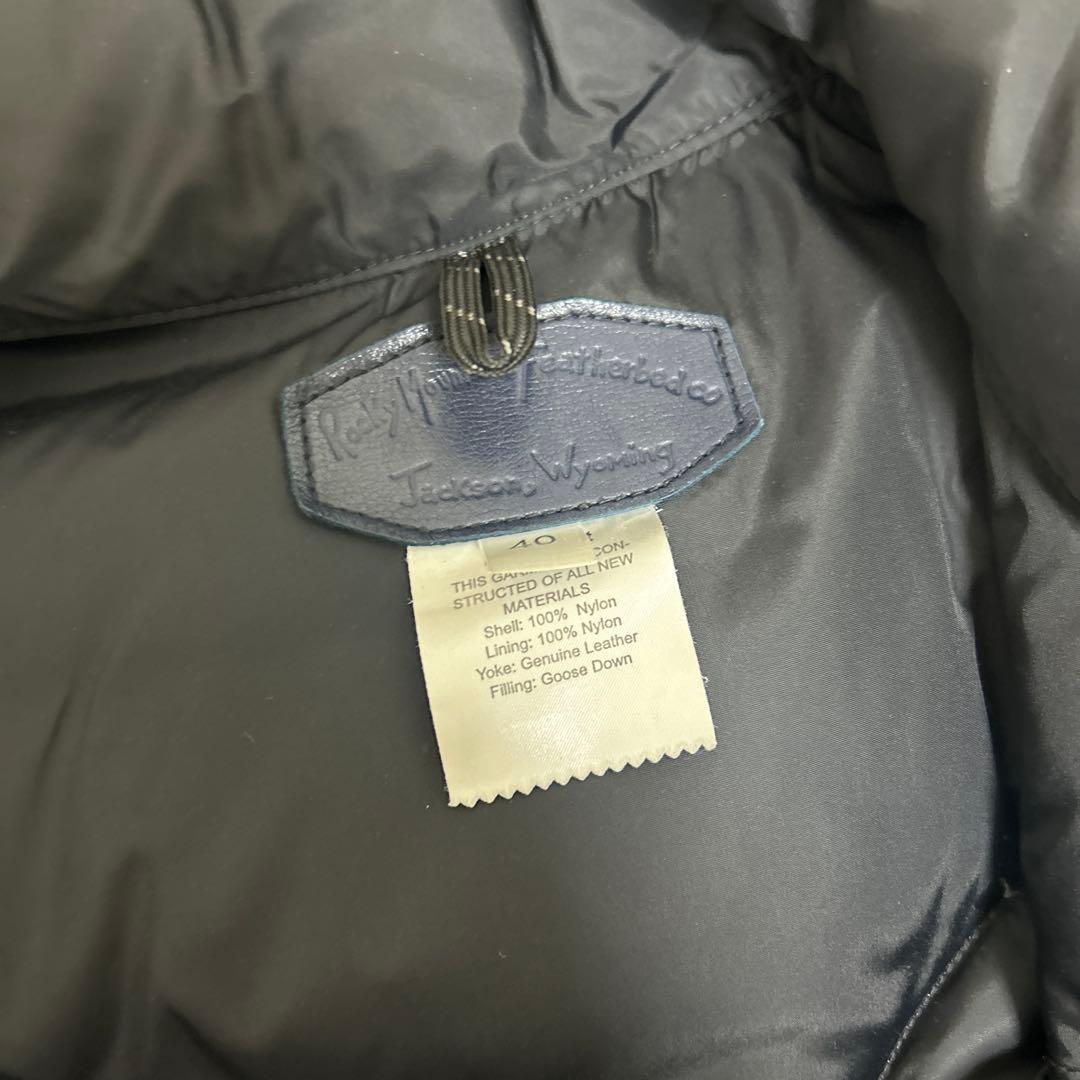 ロッキーマウンテンフェザーベッド ダウンベスト 40 L ブラック 別注