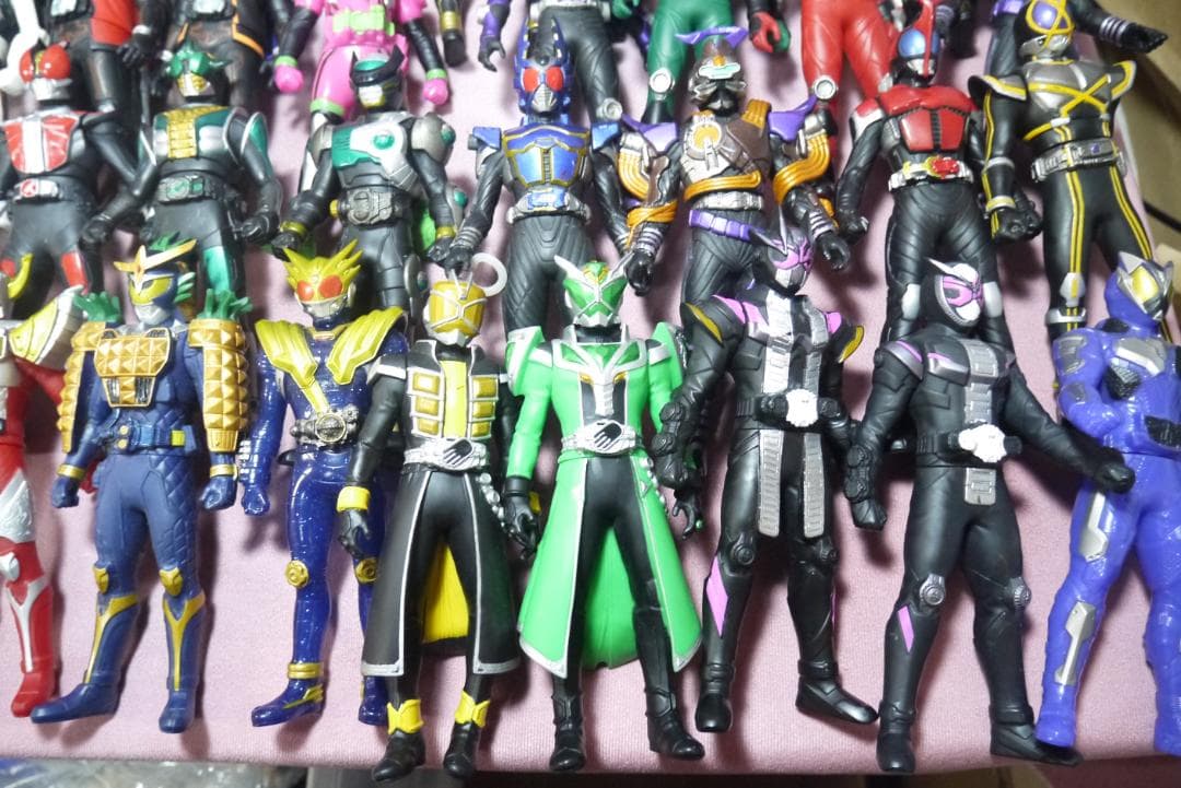 ライダーヒーローシリーズ　ビッグサイズソフビフィギュア　96体セット