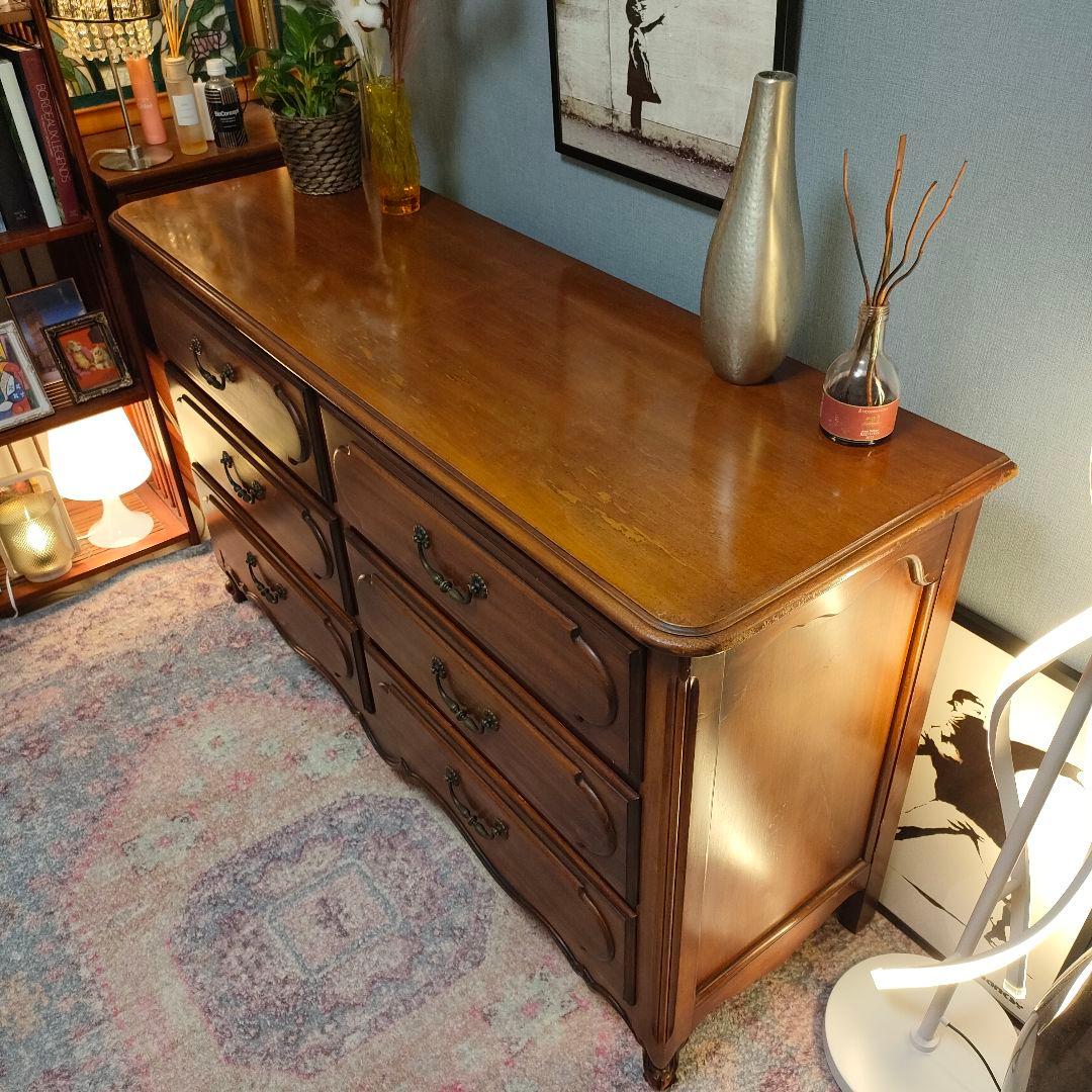 【希少】Henry Link ヴィンテージ6ドロワー チェスト 高級無垢材 収納