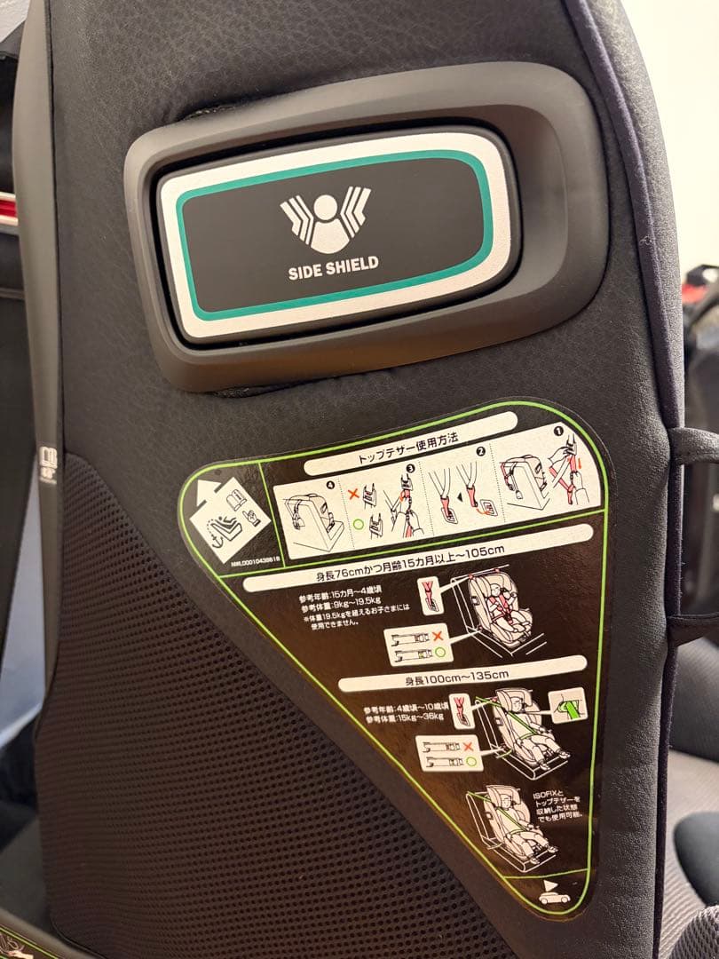 Aprica チャイルドシートISOFIX(付属品全てあり)