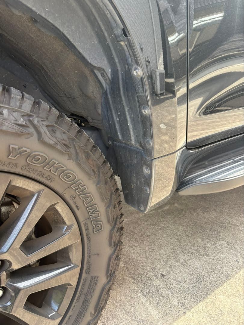 タ*ー様 RICK'S エアロマッドガード フロント リヤ ランクル150プラド