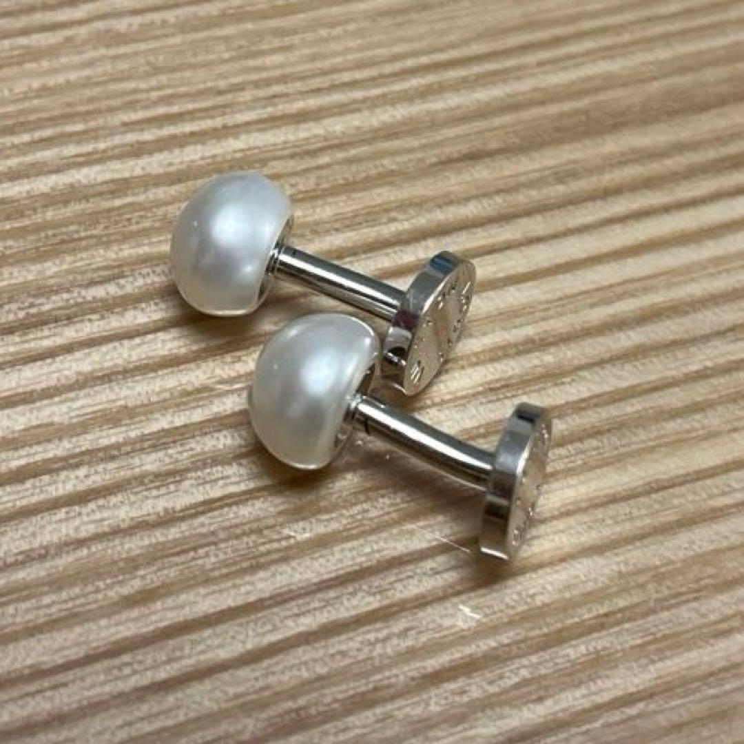 ルイヴィトン　パール シルバー925 カフリンクス カフス　真珠