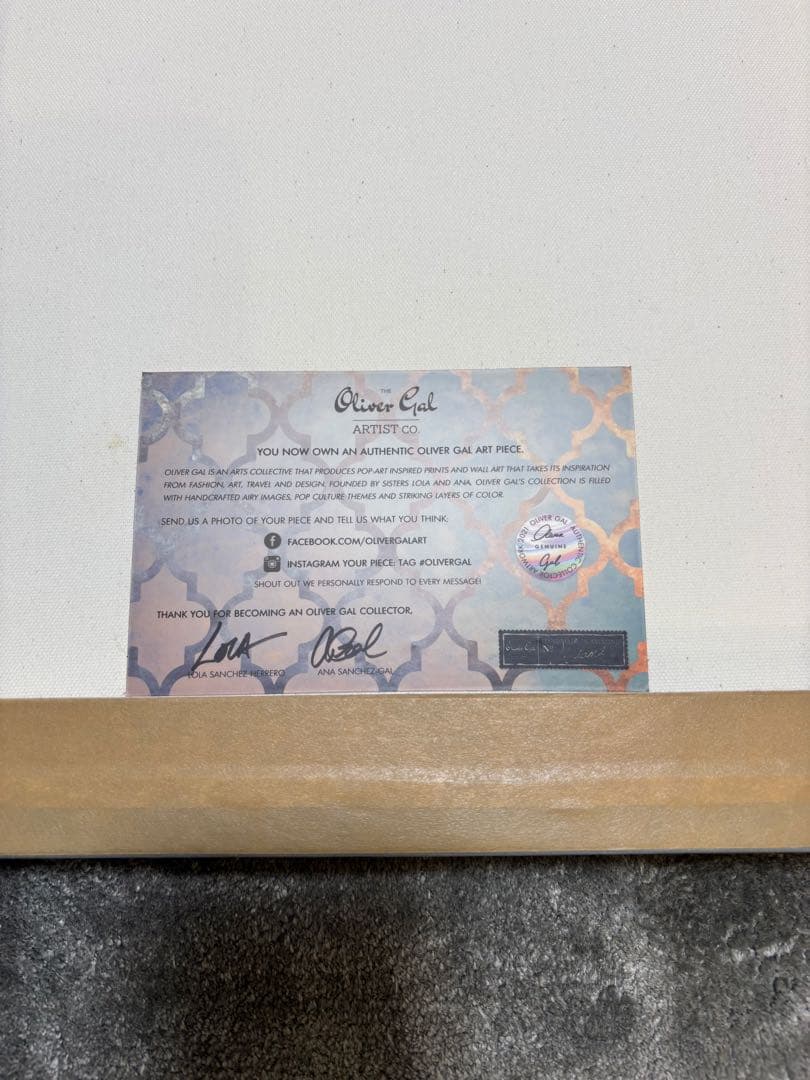 Oliver Gal 43x51cm キャンバスアート　CHANEL