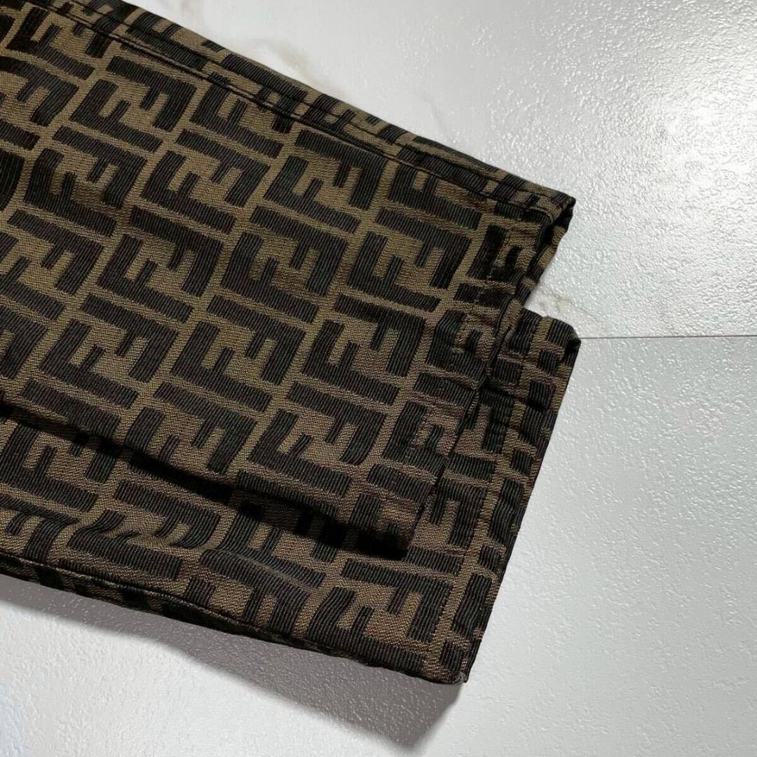 極美品】 FENDI ズッカ柄 ボトムス 総柄 ズッキーノ FF ロゴ パンツ