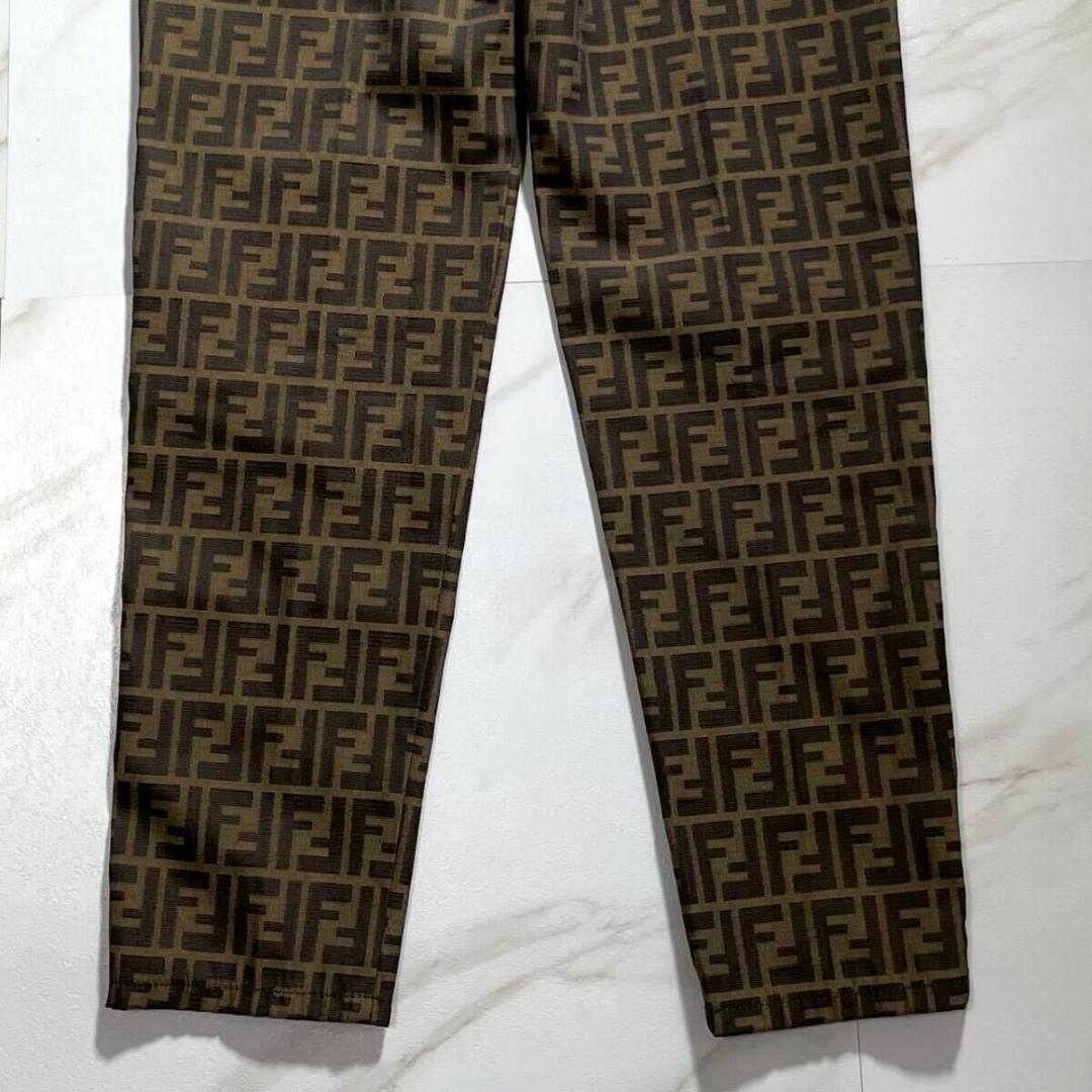 極美品】 FENDI ズッカ柄 ボトムス 総柄 ズッキーノ FF ロゴ パンツ