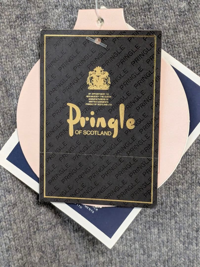 タグ付き Pringle メンズ カシミヤ Vネック セーター 112/44