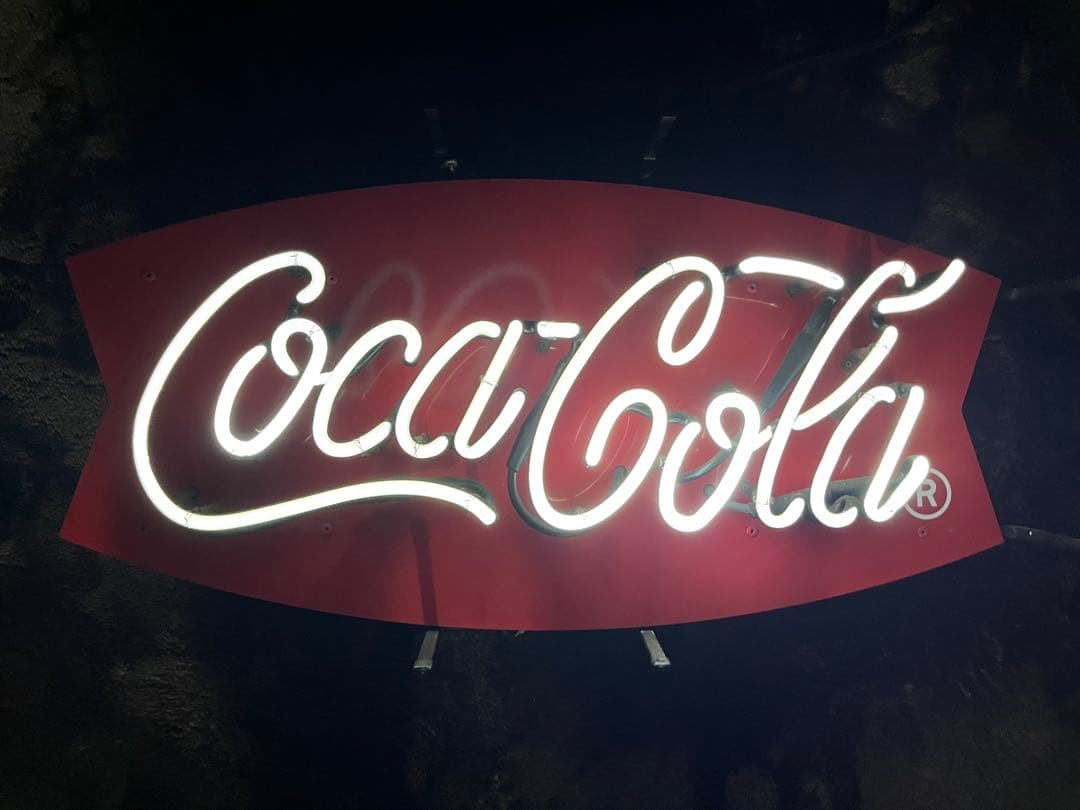 昭和レトロ　大型　コカコーラ　アンティーク　ネオンサイン
