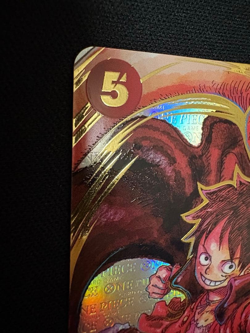 ワンピースカードゲーム　尾田栄一郎サイン　モンキー・D・ルフィ　SR パラレル