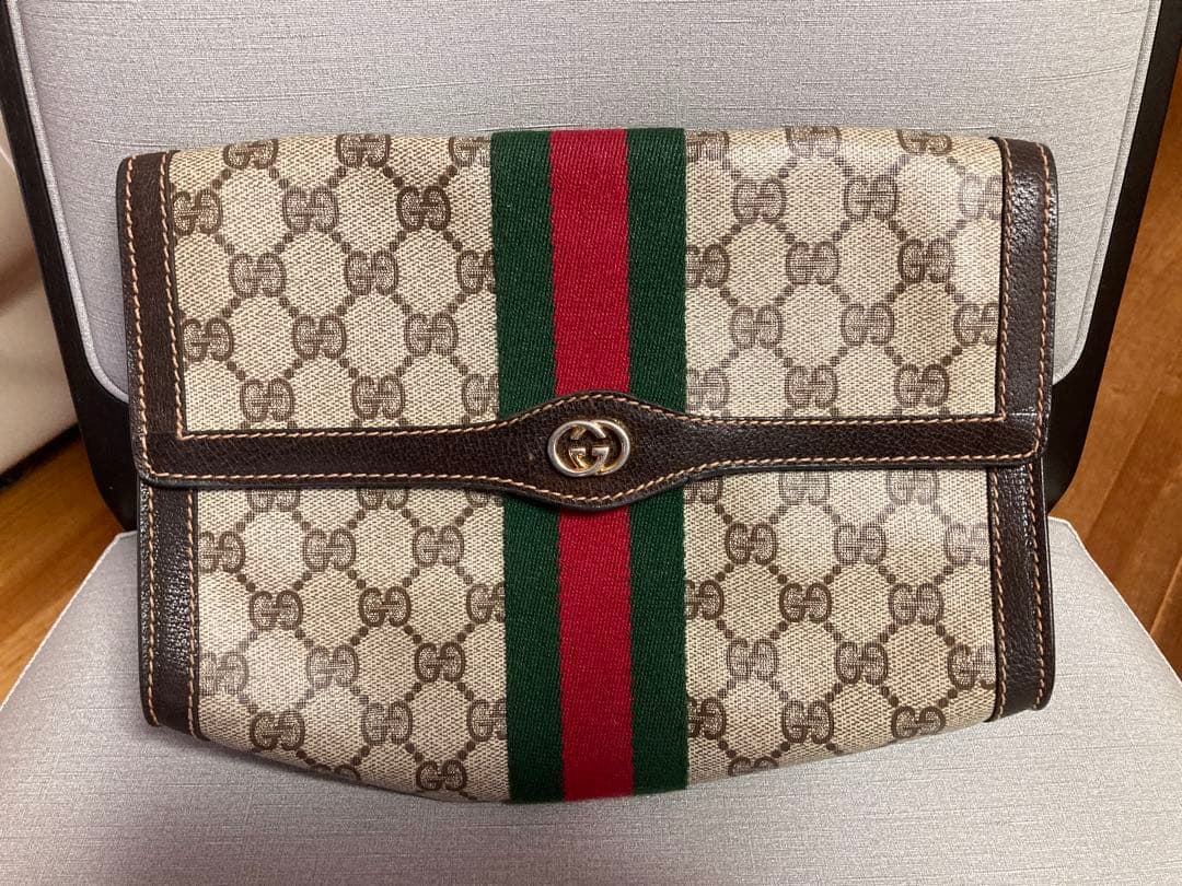 【美良品】オールドグッチシェリー ヴィンテージ GG柄 バッグ レディー・メンズ