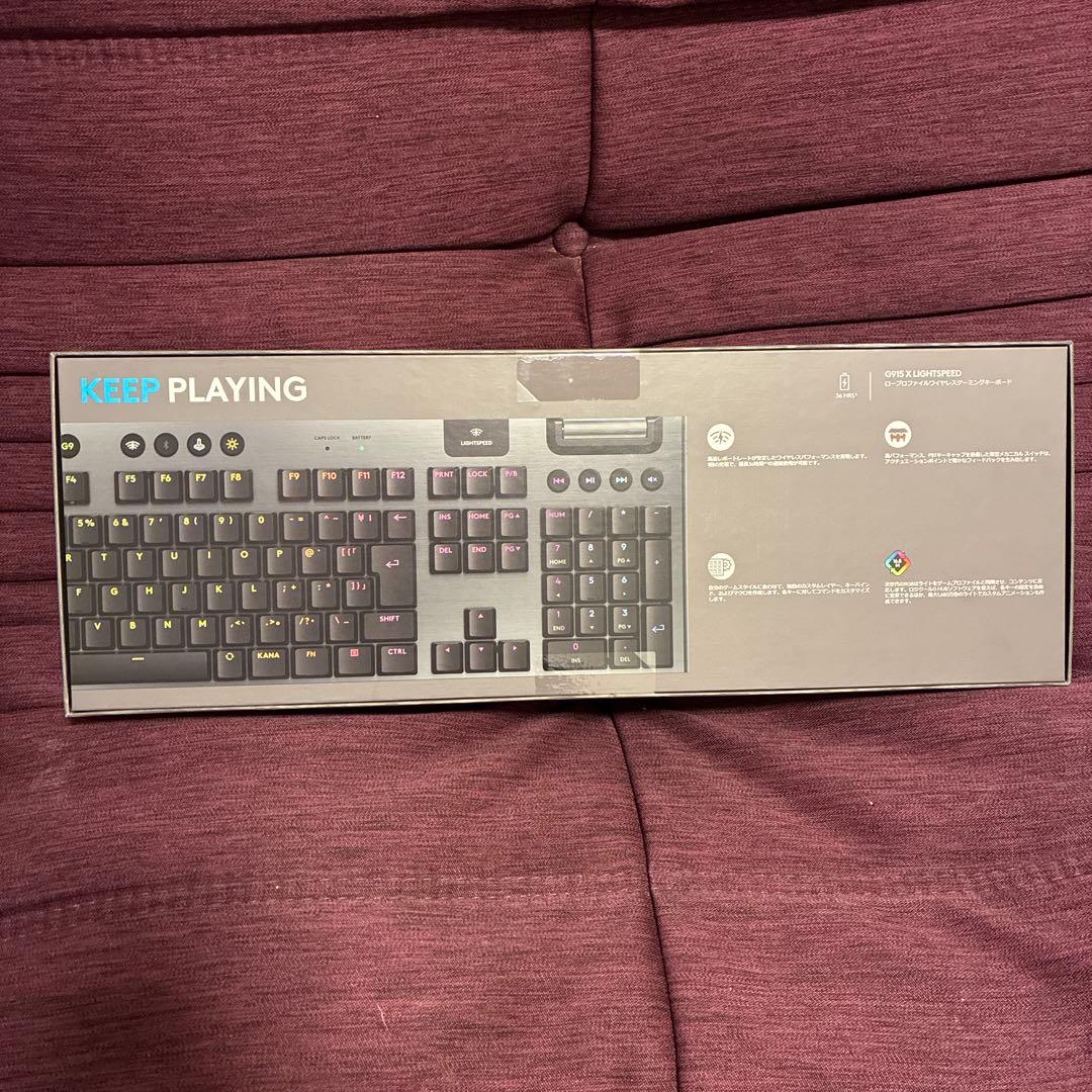 新品未使用 ロジクール G915X ワイヤレス テンキー有 茶軸 キーボード