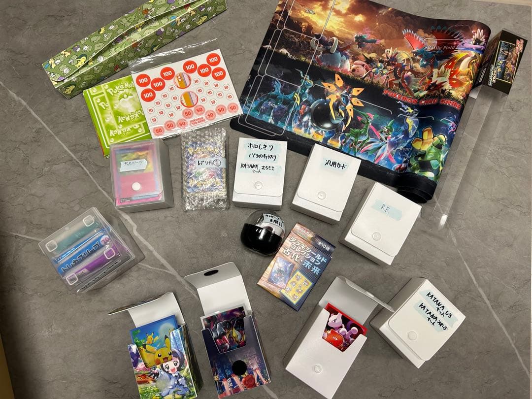 ポケモンカード まとめ売り 引退品 古代未来プレイマット　デッキケース