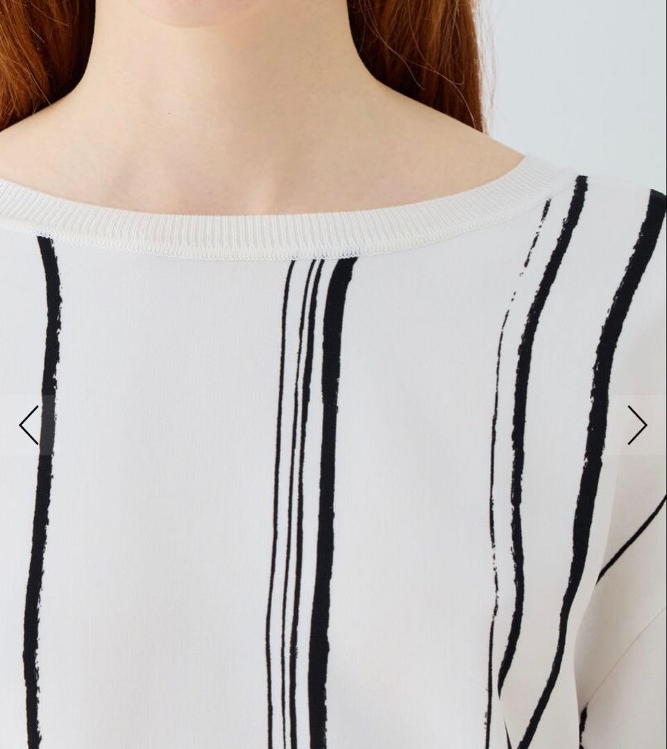 ◆美品◆ギャルリーヴィー◆ドローイングラインプリントプルオーバーシャツ◆F