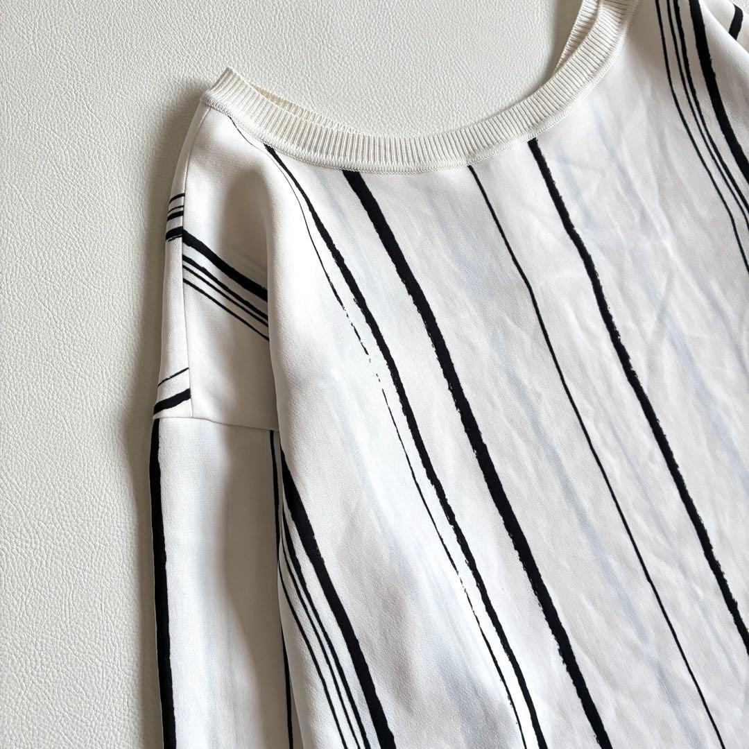 ◆美品◆ギャルリーヴィー◆ドローイングラインプリントプルオーバーシャツ◆F