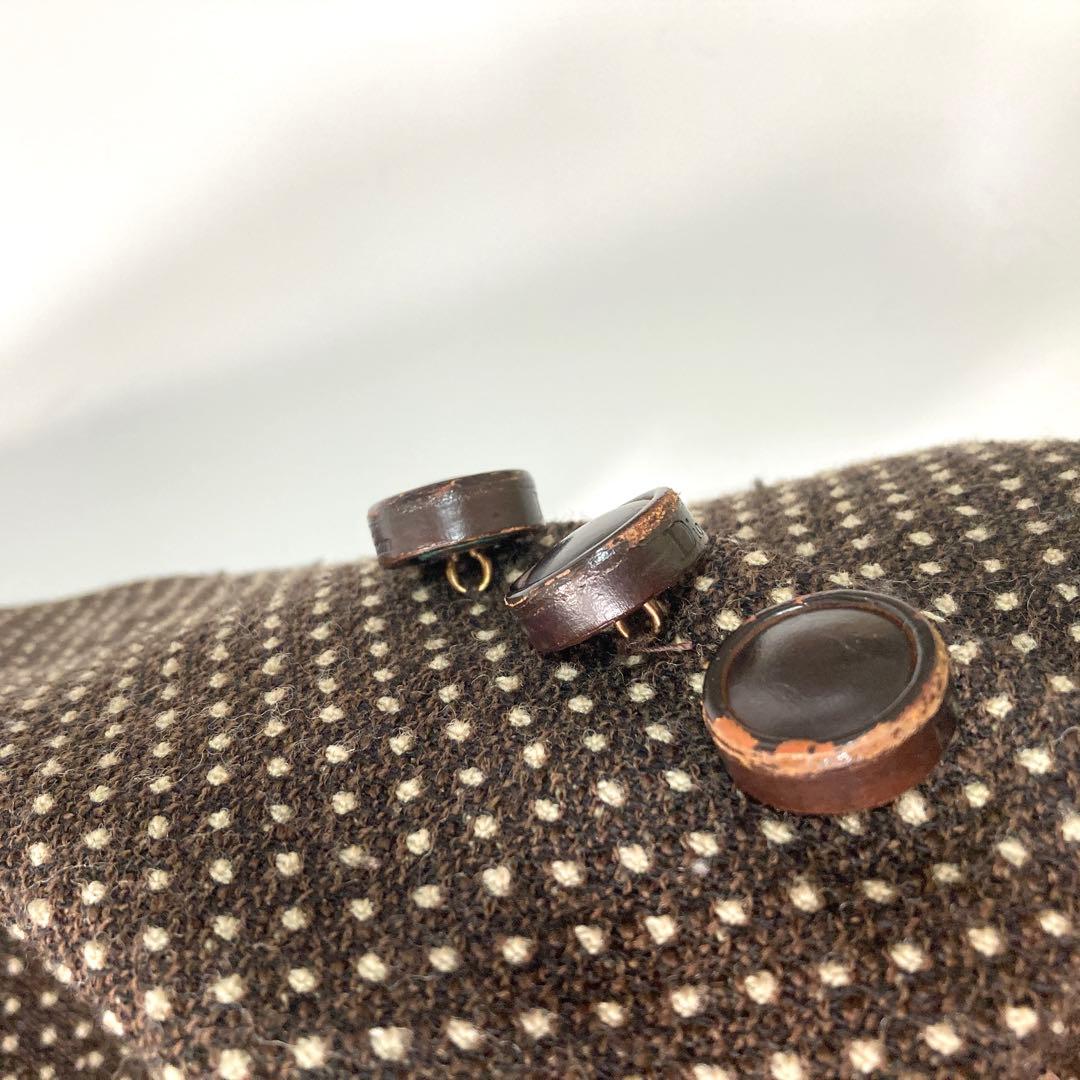 クリスチャンディオール Dior テーラードジャケット ドット ウール