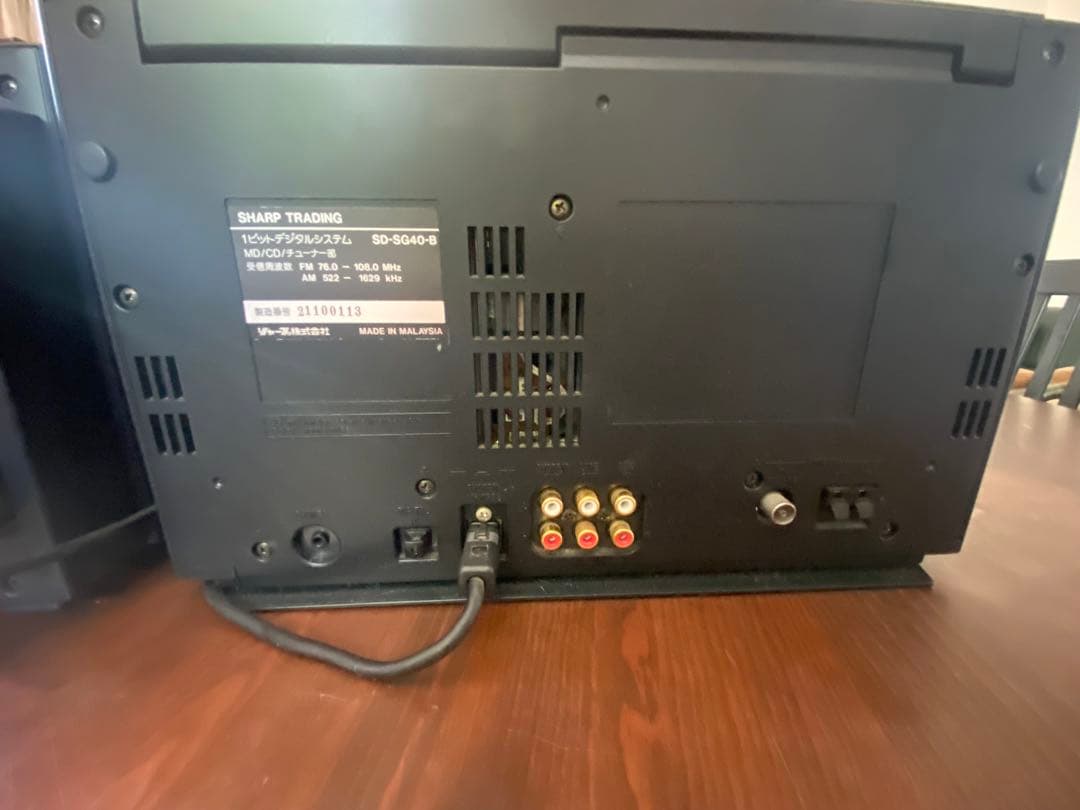 SHARPの1bit5.6MHzミニコンSD-SG40CD.MD動作ドア開閉不具