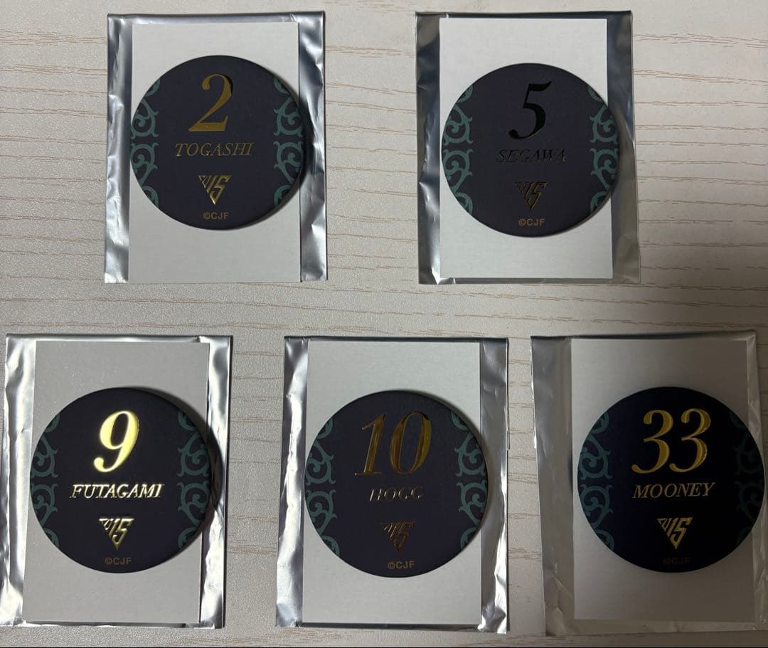 千葉ジェッツ　15thシークレット選手ネーム＆ナンバー缶バッジ