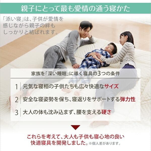 新品　日本製　折り畳み三つ折りマットレス　6cm厚　300cm幅　アイボリー