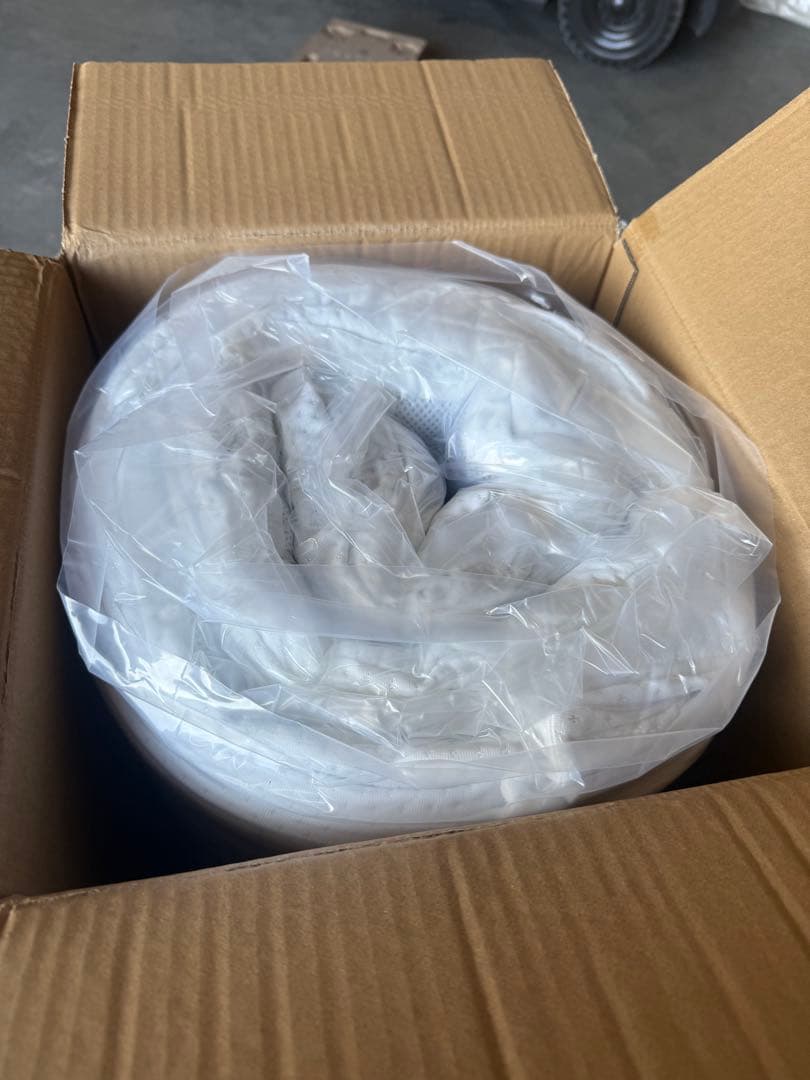 新品　日本製　折り畳み三つ折りマットレス　6cm厚　300cm幅　アイボリー