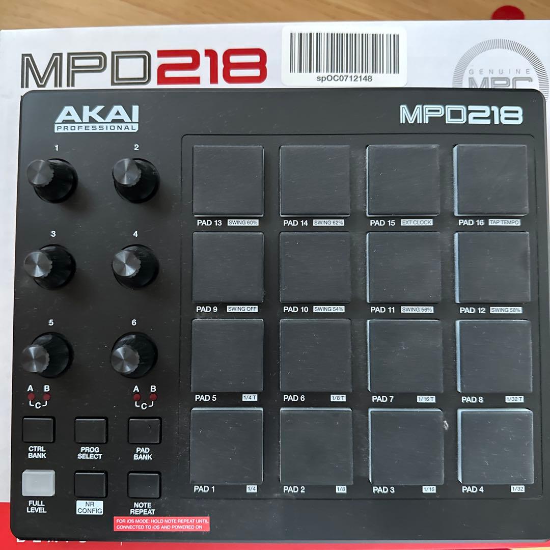 Akai Professional USB MIDI16パッド MPD218
