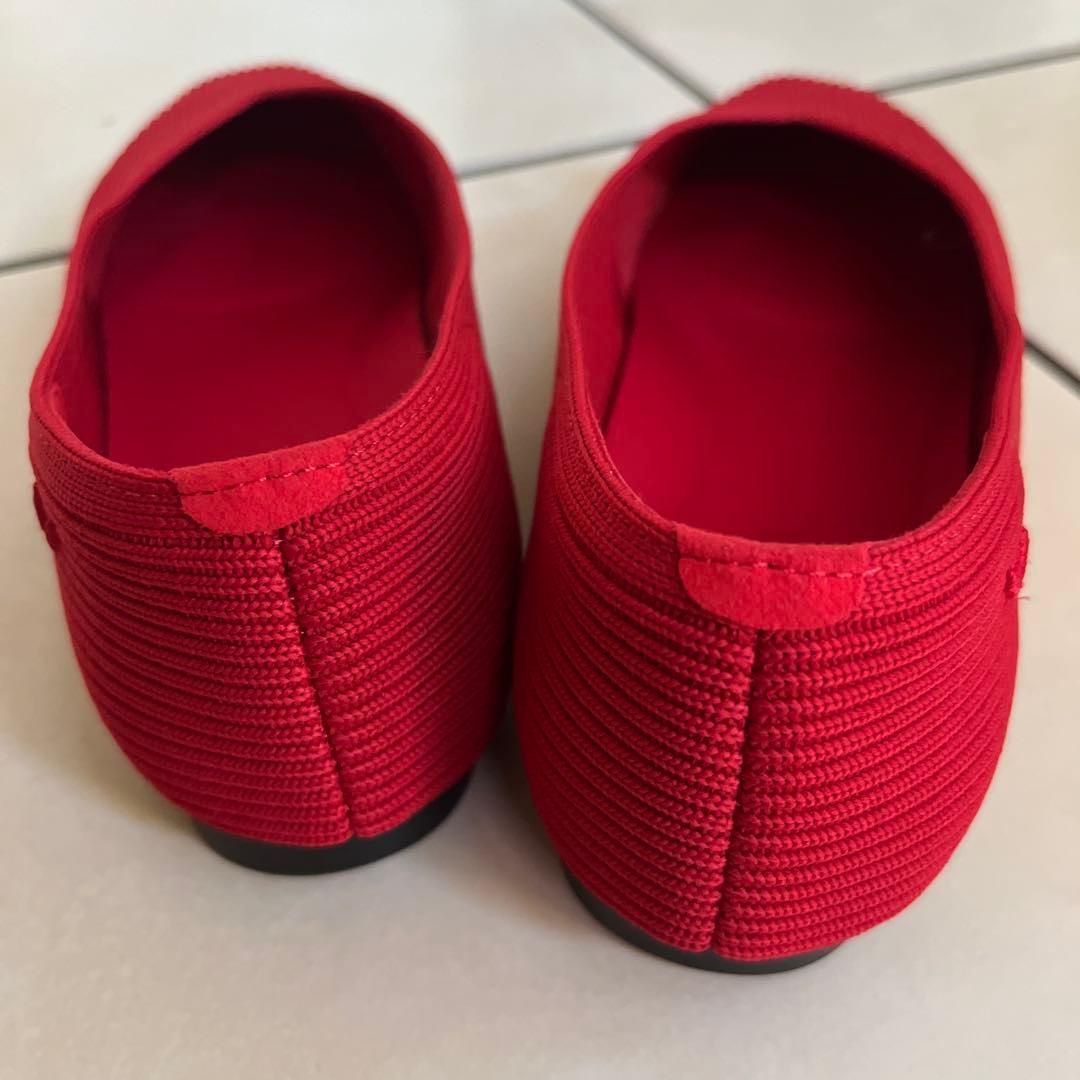 VIVAIA スクエアトゥ　フラットシューズ　ワイド