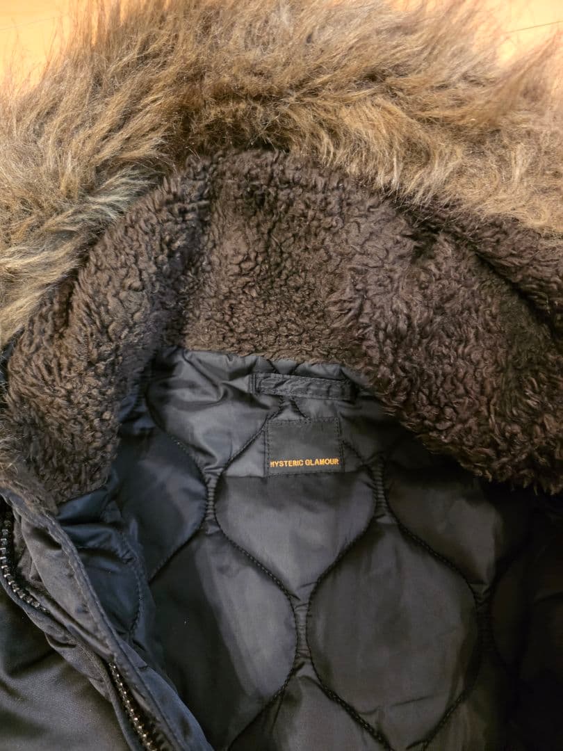 ヒステリックグラマー モッズコート N3B ヒスガール ブラック