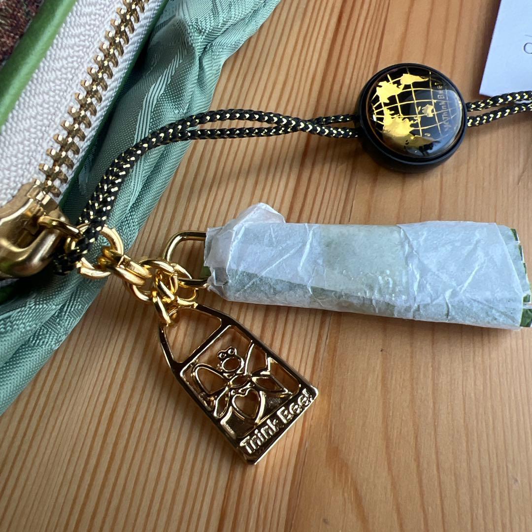 新品 箱付き✨シンクビー！ チェストフィオーレ 長財布 グリーン　ゴブラン織り