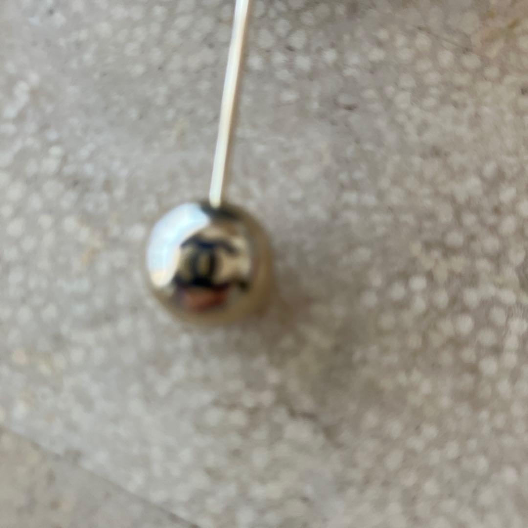 シャネル　ツイード　カメリア　ピンタイプ