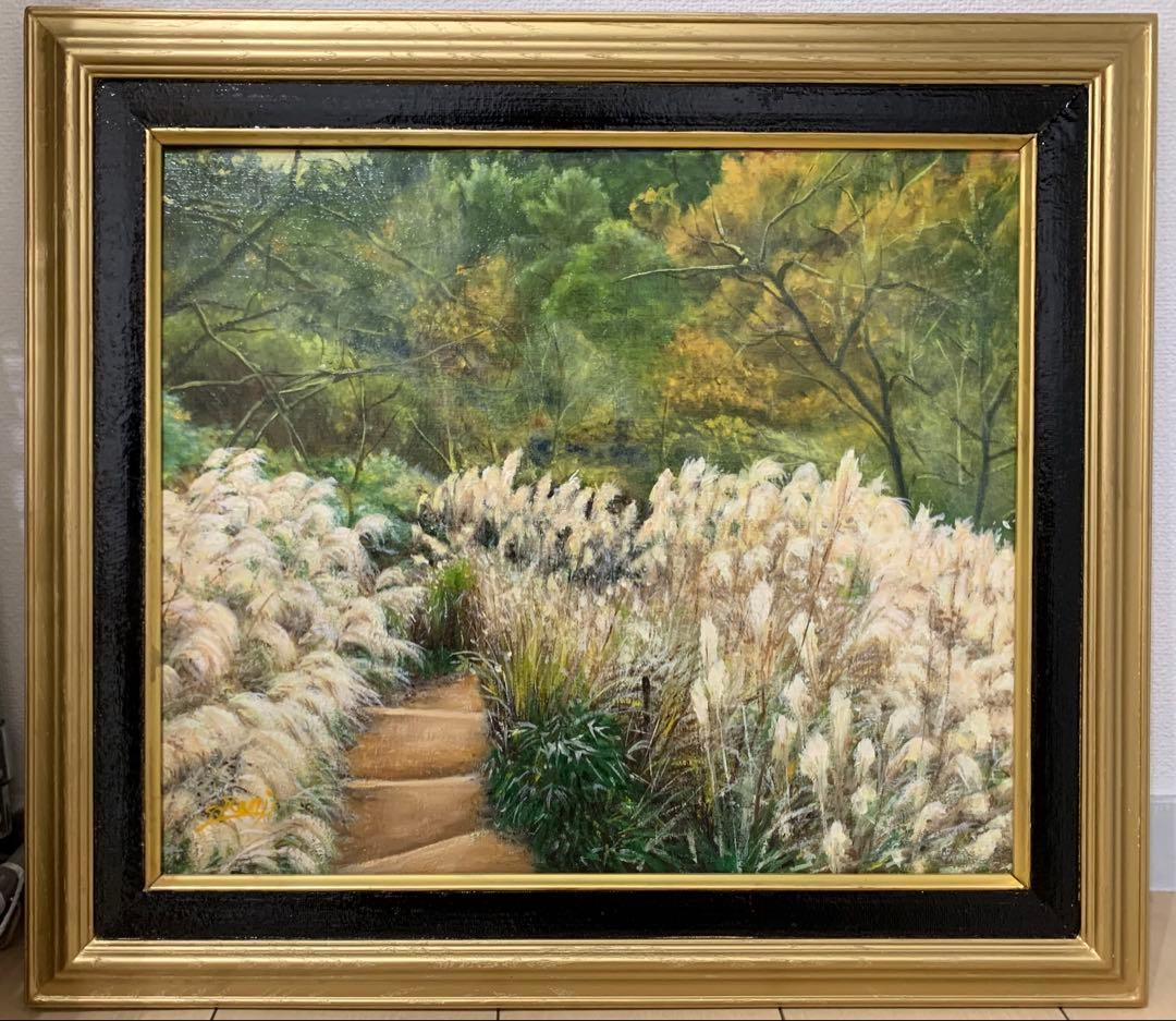 油彩画Ｆ8号 額縁付き