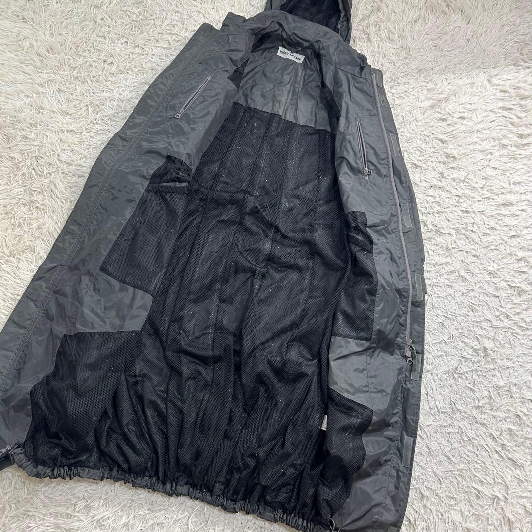 14372✨ISSEY MIYAKE パラシュートコート ナイロン フード収納