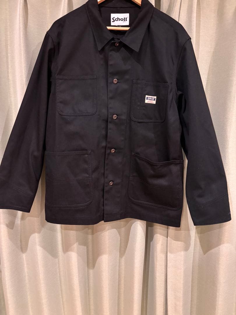 Schott ブラック　TC WORK COVERALL カバーオール
