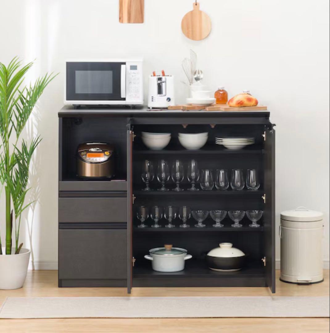 ニトリ キッチンカウンター SP201シリーズ キッチン収納 121cm幅 美品