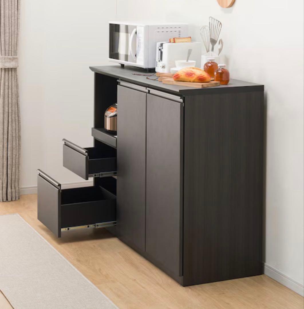 ニトリ キッチンカウンター SP201シリーズ キッチン収納 121cm幅 美品