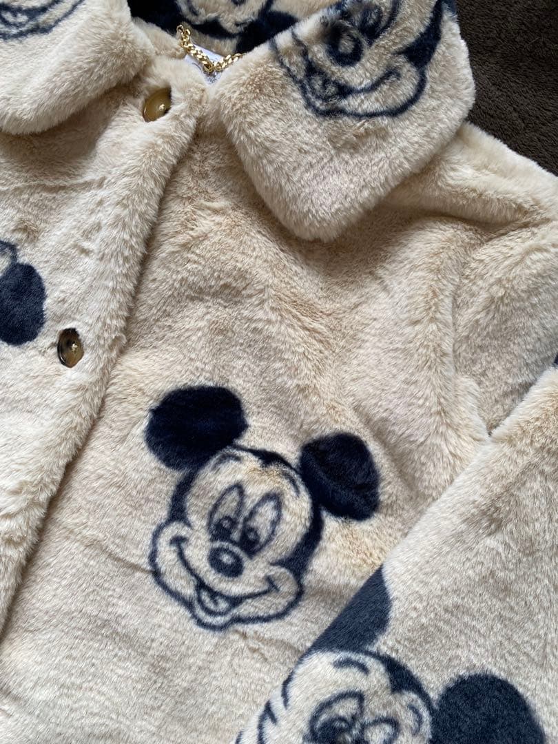 USディズニーストア/ミッキーミニーフェイクファーJK/XLサイズ女性