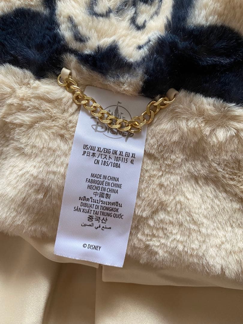 USディズニーストア/ミッキーミニーフェイクファーJK/XLサイズ女性
