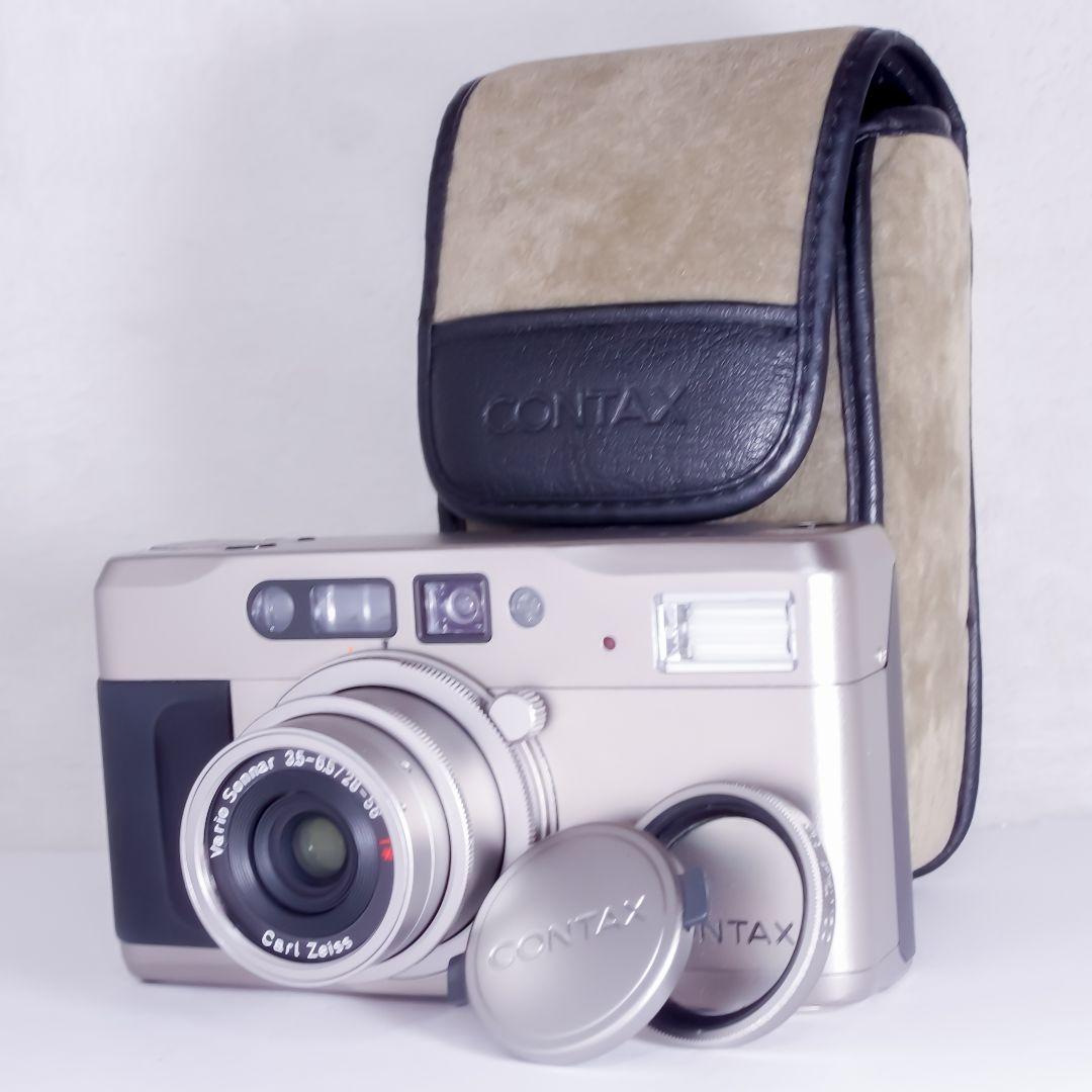極上美品 CONTAX TVS コンパクトフィルムカメラ ケース付き返品保証付