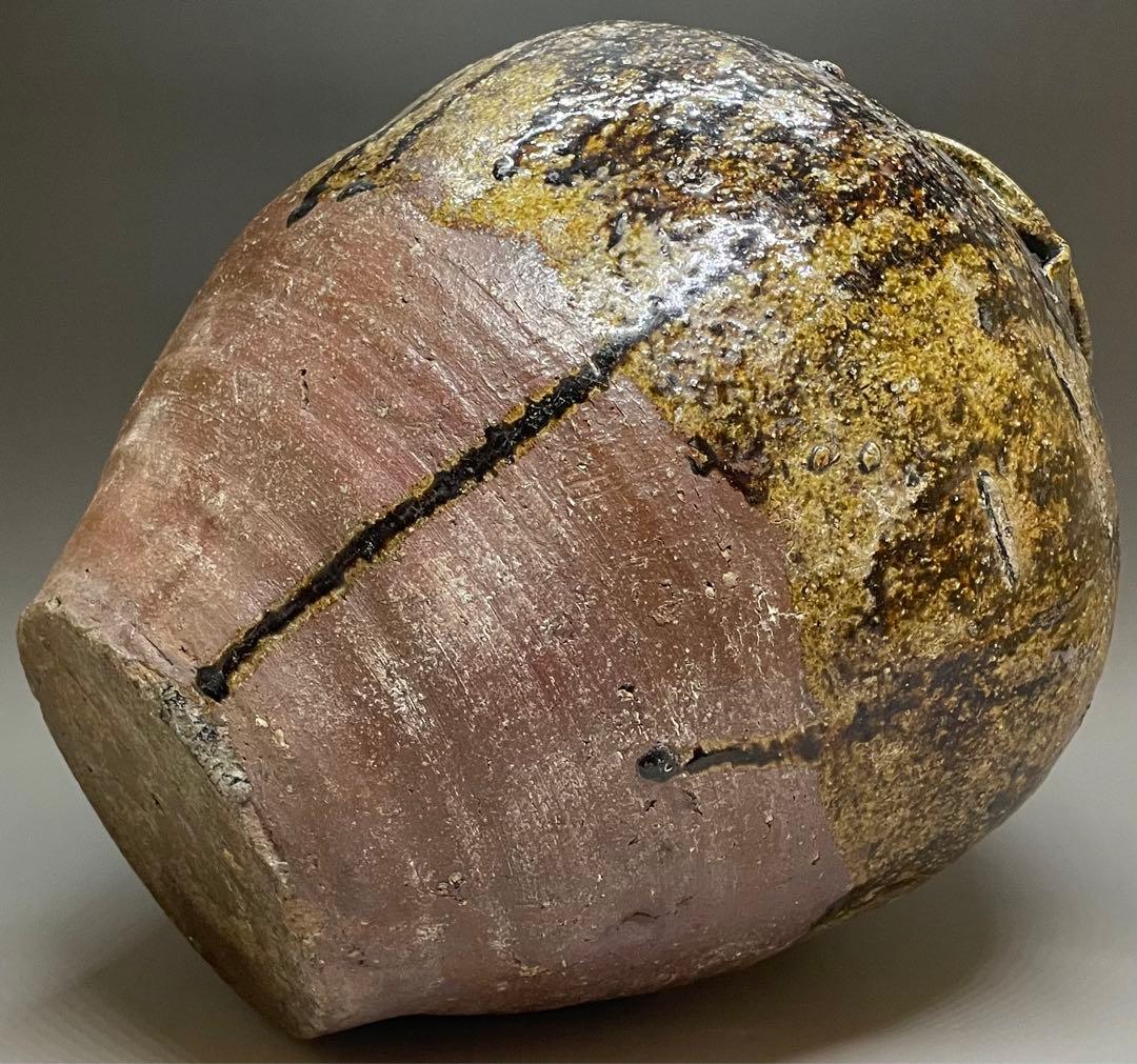 古常滑　三耳壺　胡麻だれ　大壺　32cm 　　　n577