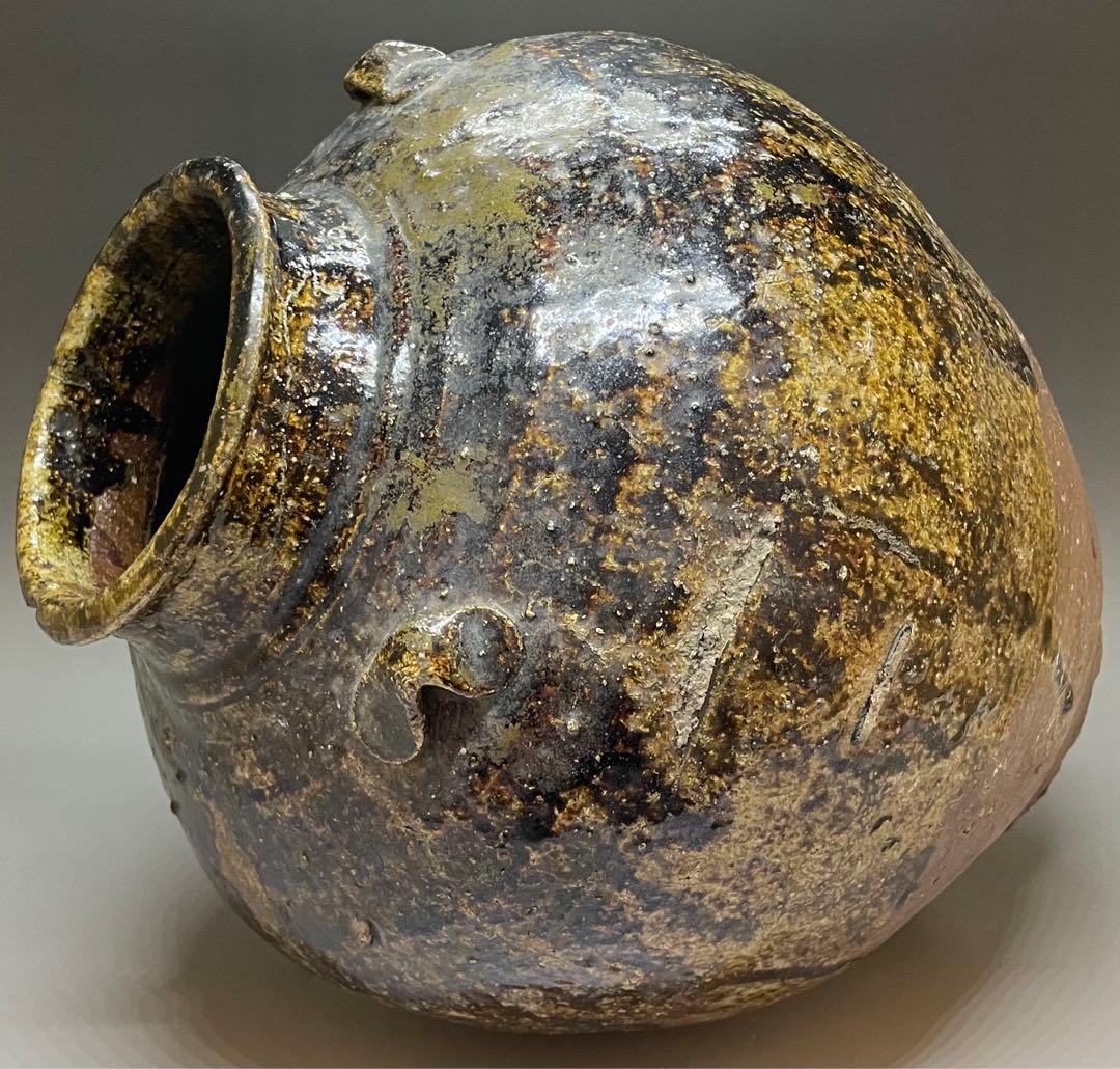 古常滑　三耳壺　胡麻だれ　大壺　32cm 　　　n577