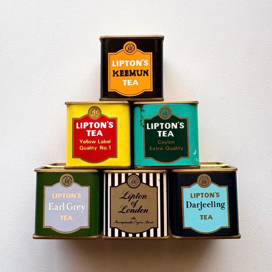 【希少】リプトン　ミニ紅茶缶　昭和レトロ