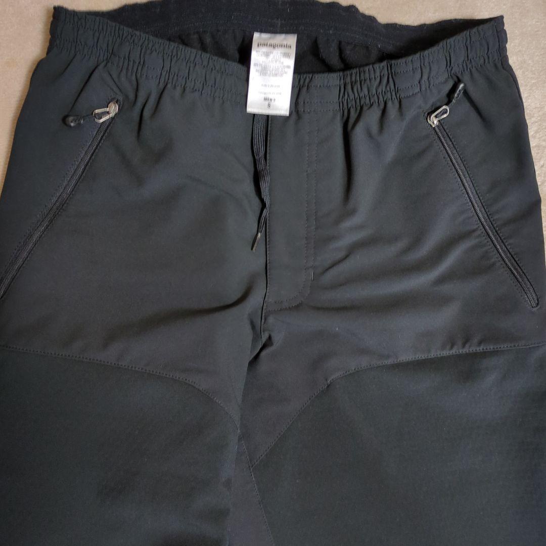 patagonia ブラックパンツ ウエストゴム