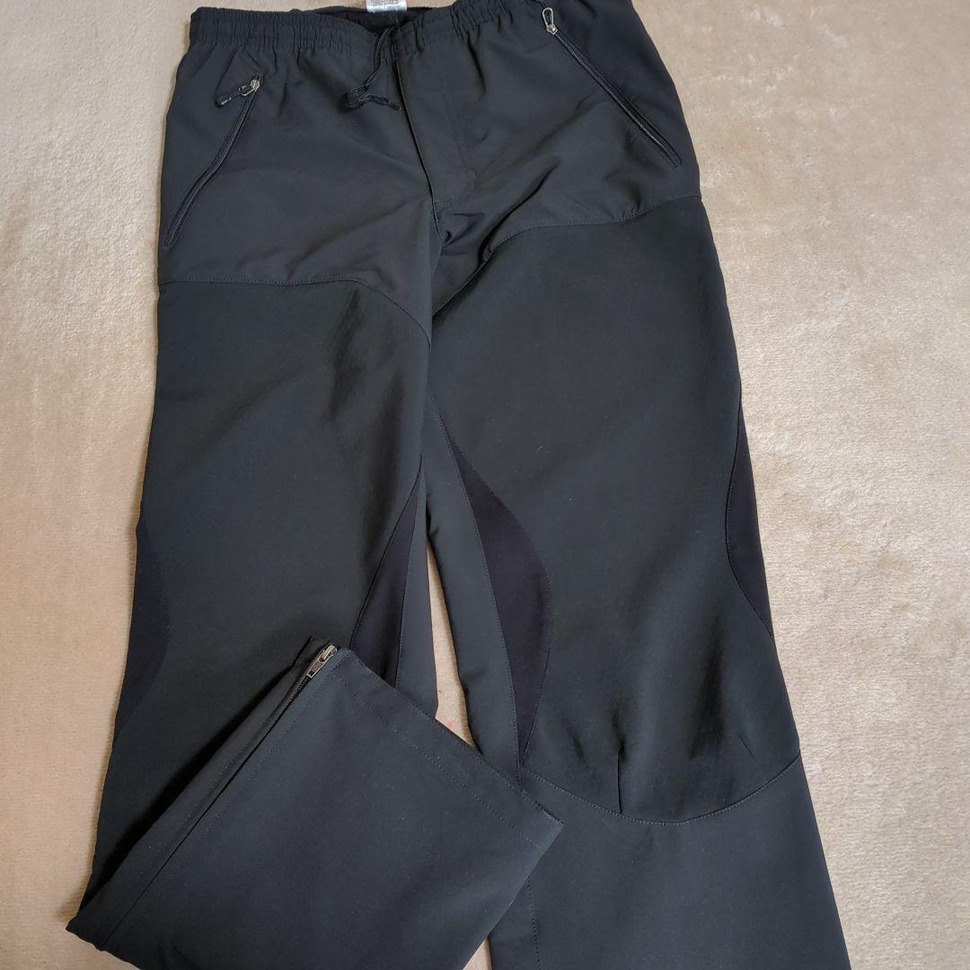 patagonia ブラックパンツ ウエストゴム