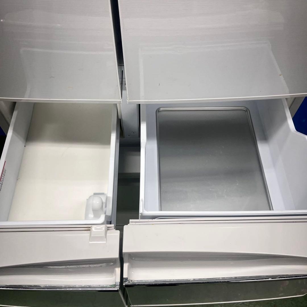 712 三菱　大型冷蔵庫　465L 400L強　家庭用　自動製氷　フレンチドア