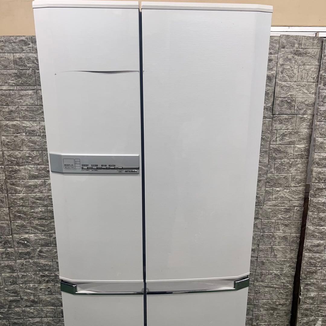 712 三菱　大型冷蔵庫　465L 400L強　家庭用　自動製氷　フレンチドア